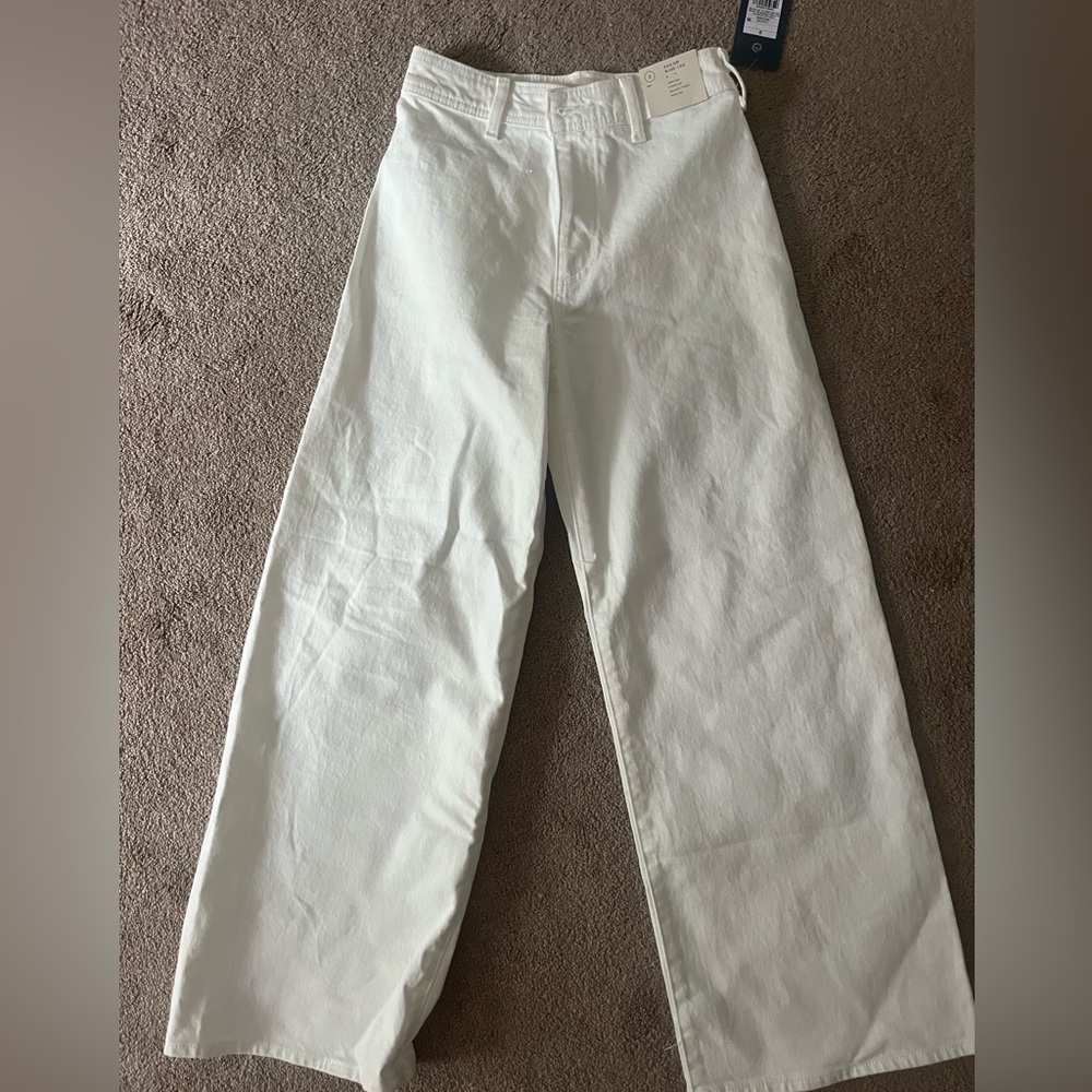 Target Women's Wide Leg Jeans in White